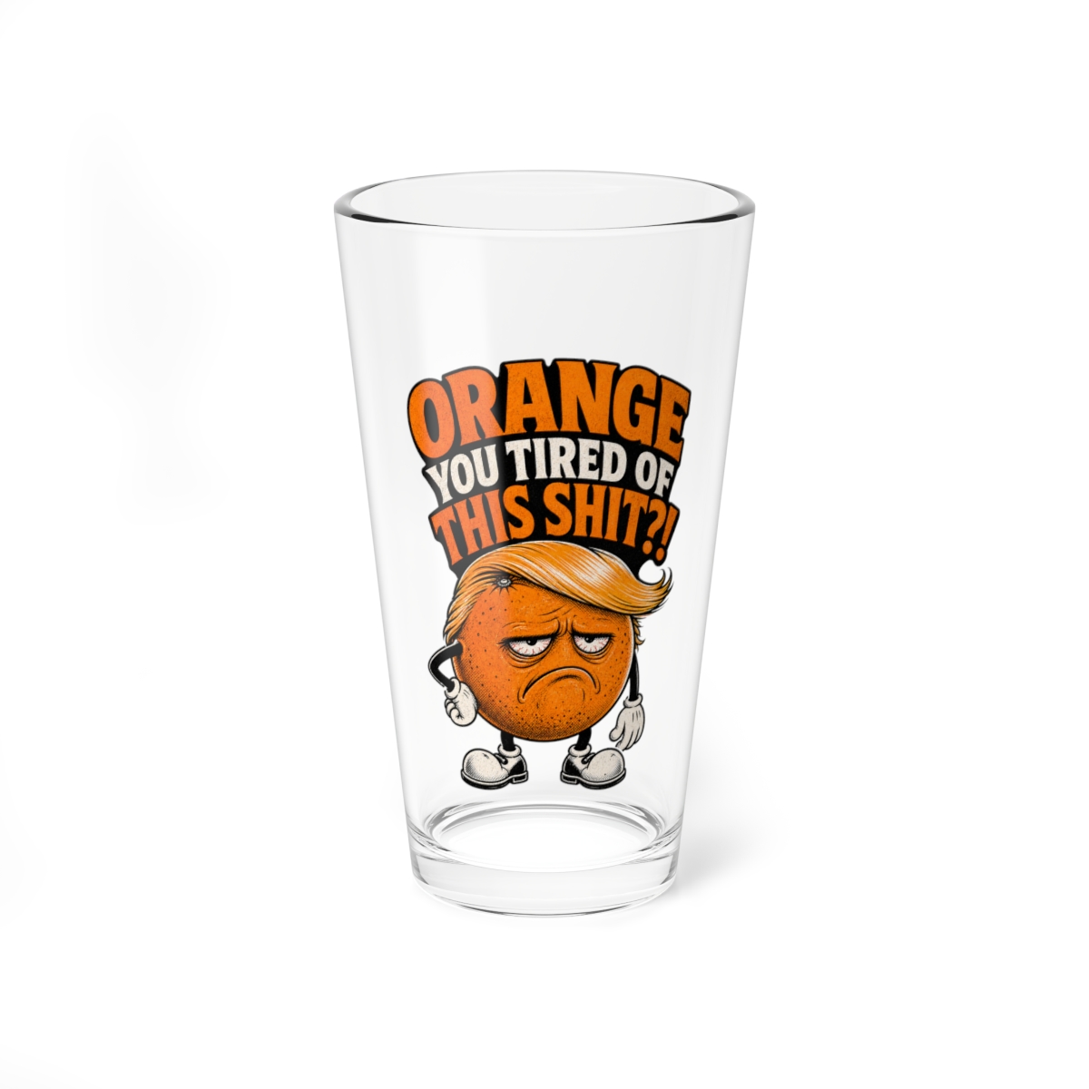 Orange You Tired mixing glass